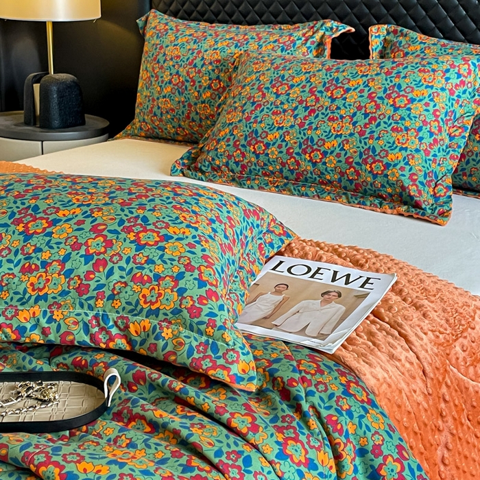 91家纺网 家纺一手货源 找家纺 宝士康家纺 2025新款10A抗菌双层纱豆豆绒夏被 艾维