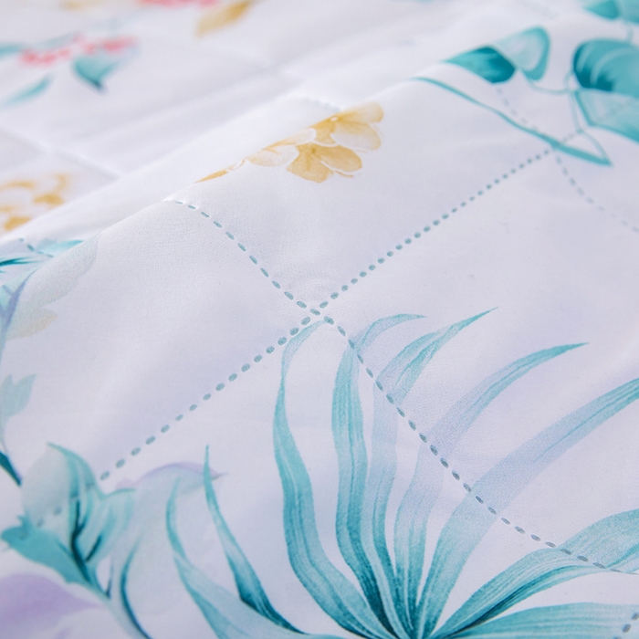 91家纺网 家纺一手货源 找家纺 富艺隆 2025新款超声波亲肤绒夏被夏凉被直播爆款超声波夏被空调被 月白清风