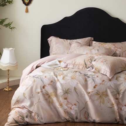 91家纺网 家纺一手货源 找家纺 （总）金奇达家纺 2025新款竹玉清丝四件套-雅韵【标准号全网控价（折后券后）不低于元228元】