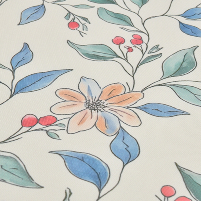 91家纺网 家纺一手货源 找家纺 简一 2025新款A类碳光印花数码冰丝凉席系列-床笠款 花枝招展