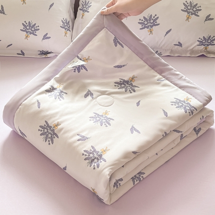 宝士康家纺 2025新款水洗棉超声波压花夏被 被子被芯 薰衣草紫