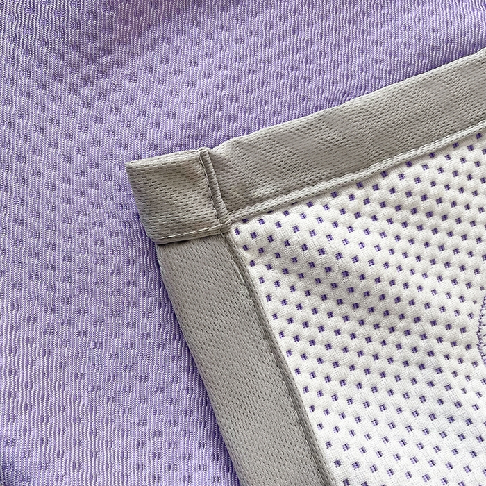 91家纺网 家纺一手货源 找家纺 2025新款A类冰豆豆提花凉席床盖 床盖款-卡皮巴拉-薰衣草紫