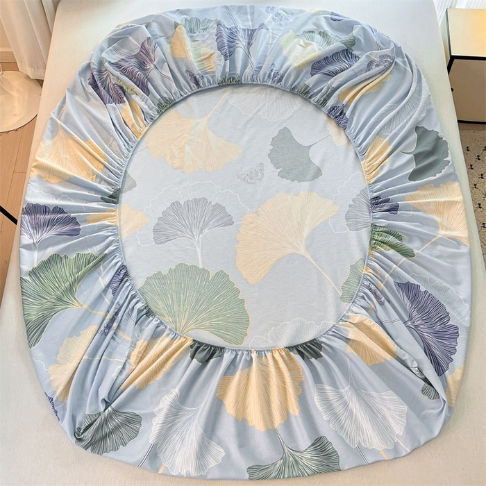 91家纺网 家纺一手货源 找家纺 宝士康家纺 2025新款10A抗菌全棉印花床笠 蝶舞幸运