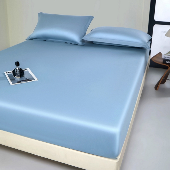 91家纺网 家纺一手货源 找家纺 秀色家纺 2024新品 A类100支双股长绒棉单品床笠 梦易-郁兰