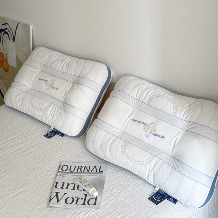 91家纺网 家纺一手货源 找家纺 伟邦枕芯 2025新款0压深睡决明子枕头枕芯 白色48*74cm/只