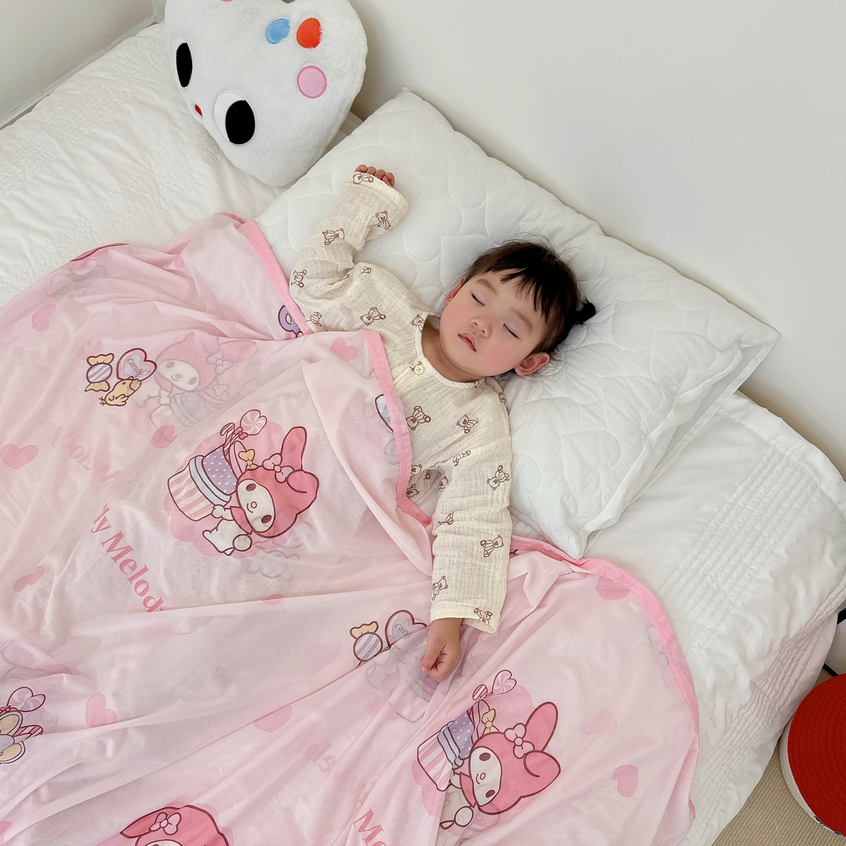 91家纺网 家纺一手货源 找家纺 兜米家居 2025新款三丽鸥夏季新品凉感毯盖毯 美乐蒂