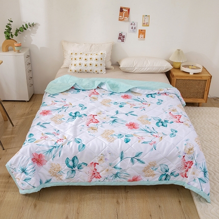 91家纺网 家纺一手货源 找家纺 （总）富艺隆 2025新款超声波亲肤绒夏被夏凉被直播爆款超声波夏被空调被