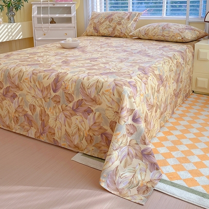 爱彼家纺 2025新款古艺原棉老粗布床单凉席-系列一 金枝玉叶