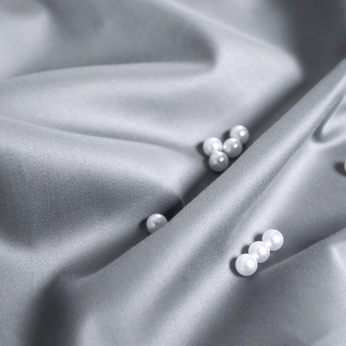 91家纺网 家纺一手货源 找家纺 秀色家纺 2024新品 A类100支双股长绒棉单品床笠 梦易-典雅灰