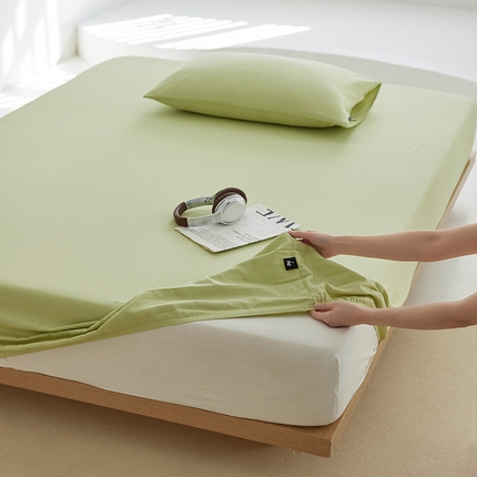 91家纺网 家纺一手货源 找家纺 （总）2025新款A类40S全棉糯感大雁纹提花单品床笠