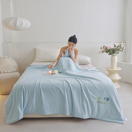 梦恬佳 2025新款凉感驱蚊夏凉被 香草蓝