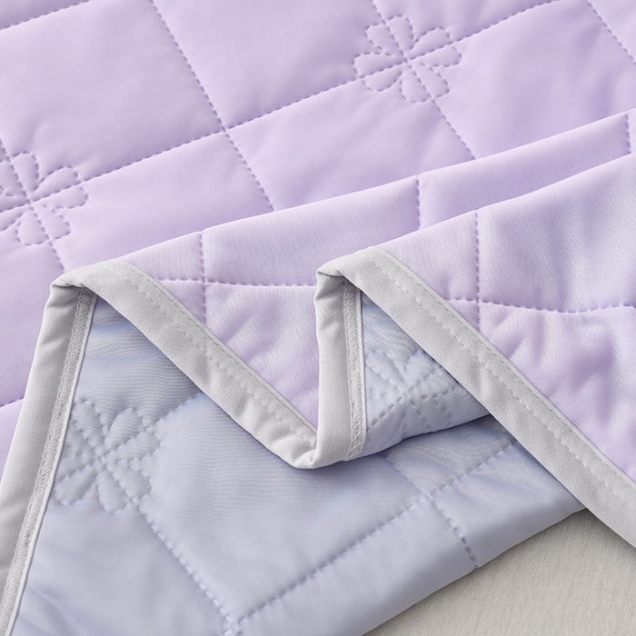 91家纺网 家纺一手货源 找家纺 眠多宝 2025新款冰激凌凉感丝纯色夏被被子被芯（跨境电商） 雪紫色