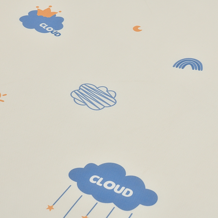 91家纺网 家纺一手货源 找家纺 简一 2025新款A类碳光印花数码冰丝凉席系列-床笠款 蓝天白云