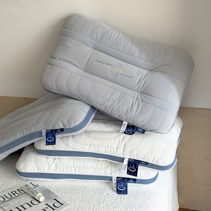 91家纺网 家纺一手货源 找家纺 伟邦枕芯 2025新款0压深睡决明子枕头枕芯 白色48*74cm/只