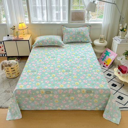 91家纺网 家纺一手货源 找家纺 （总）红粉佳人家纺 2025新款12868纯棉系列全棉单床单