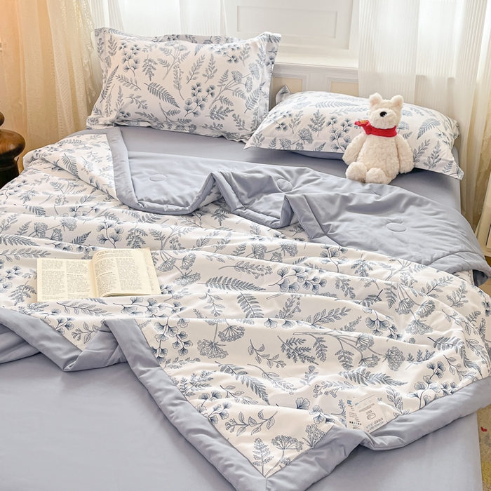 91家纺网 家纺一手货源 找家纺 （总）宝士康家纺 2025新款水洗棉超声波压花夏被 被子被芯