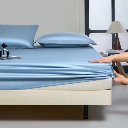 秀色家纺 2024新品 A类100支双股长绒棉单品床笠 梦易-郁兰