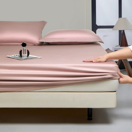 秀色家纺 2024新品 A类100支双股长绒棉单品床笠 梦易-琳蕴储