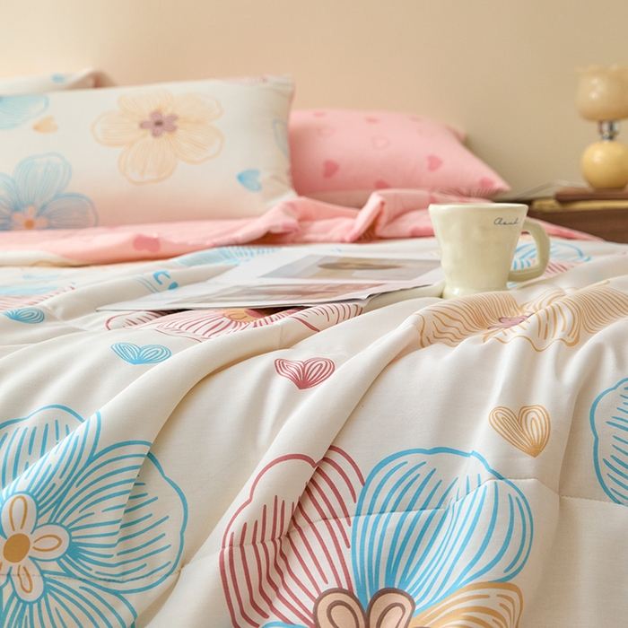 91家纺网 家纺一手货源 找家纺 （总）宝士康家纺 2025新款10A抗菌全棉夏被四件套（床单款）