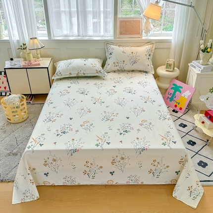 91家纺网 家纺一手货源 找家纺 （总）红粉佳人家纺 2025新款12868纯棉系列全棉单床单