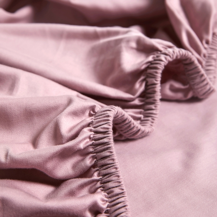 91家纺网 家纺一手货源 找家纺 秀色家纺 2024新品 A类100支双股长绒棉单品床笠 梦易-玉颜粉