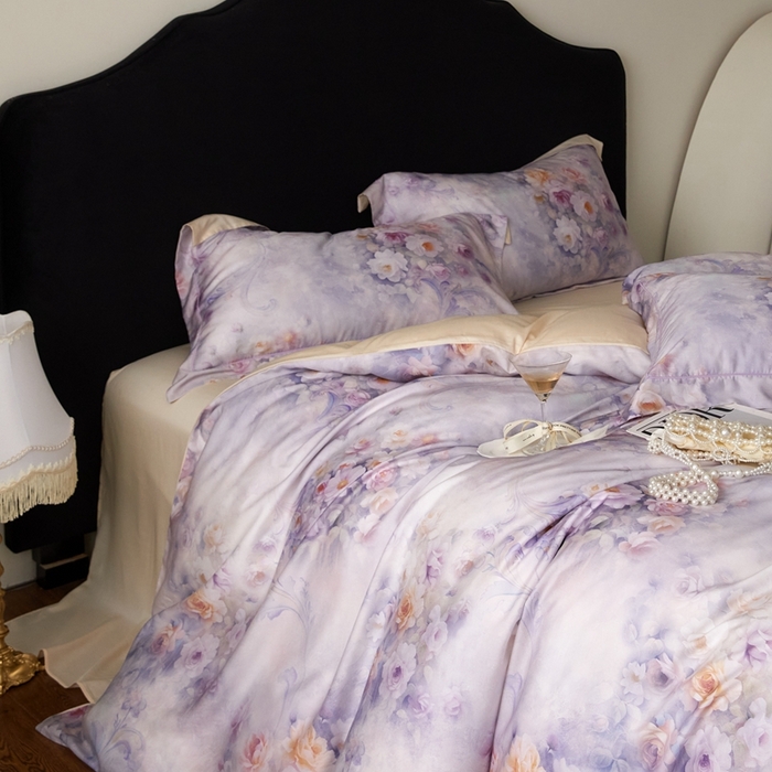 91家纺网 家纺一手货源 找家纺 （总）金奇达家纺 2025新款竹玉清丝四件套-雅韵【标准号全网控价（折后券后）不低于元228元】