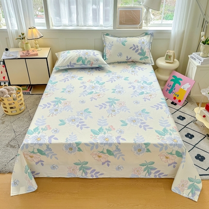 91家纺网 家纺一手货源 找家纺 （总）红粉佳人家纺 2025新款12868纯棉系列全棉单床单