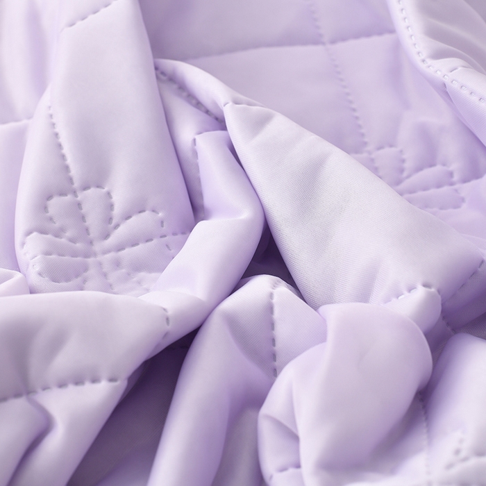 91家纺网 家纺一手货源 找家纺 眠多宝 2025新款冰激凌凉感丝纯色夏被被子被芯（跨境电商） 雪紫色