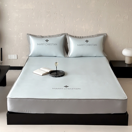 91家纺网 家纺一手货源 找家纺 （总）三味舒屋 2025新款凉感抗菌防螨印花冰丝养生席玛丽刺绣系列