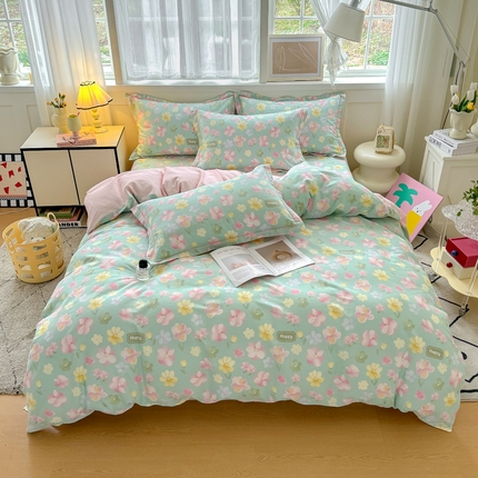 91家纺网 家纺一手货源 找家纺 （总）红粉佳人家纺 2025新款12868纯棉系列全棉四件套