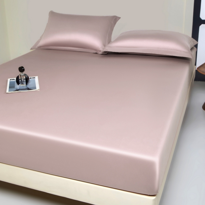 91家纺网 家纺一手货源 找家纺 秀色家纺 2024新品 A类100支双股长绒棉单品床笠 梦易-粉末白