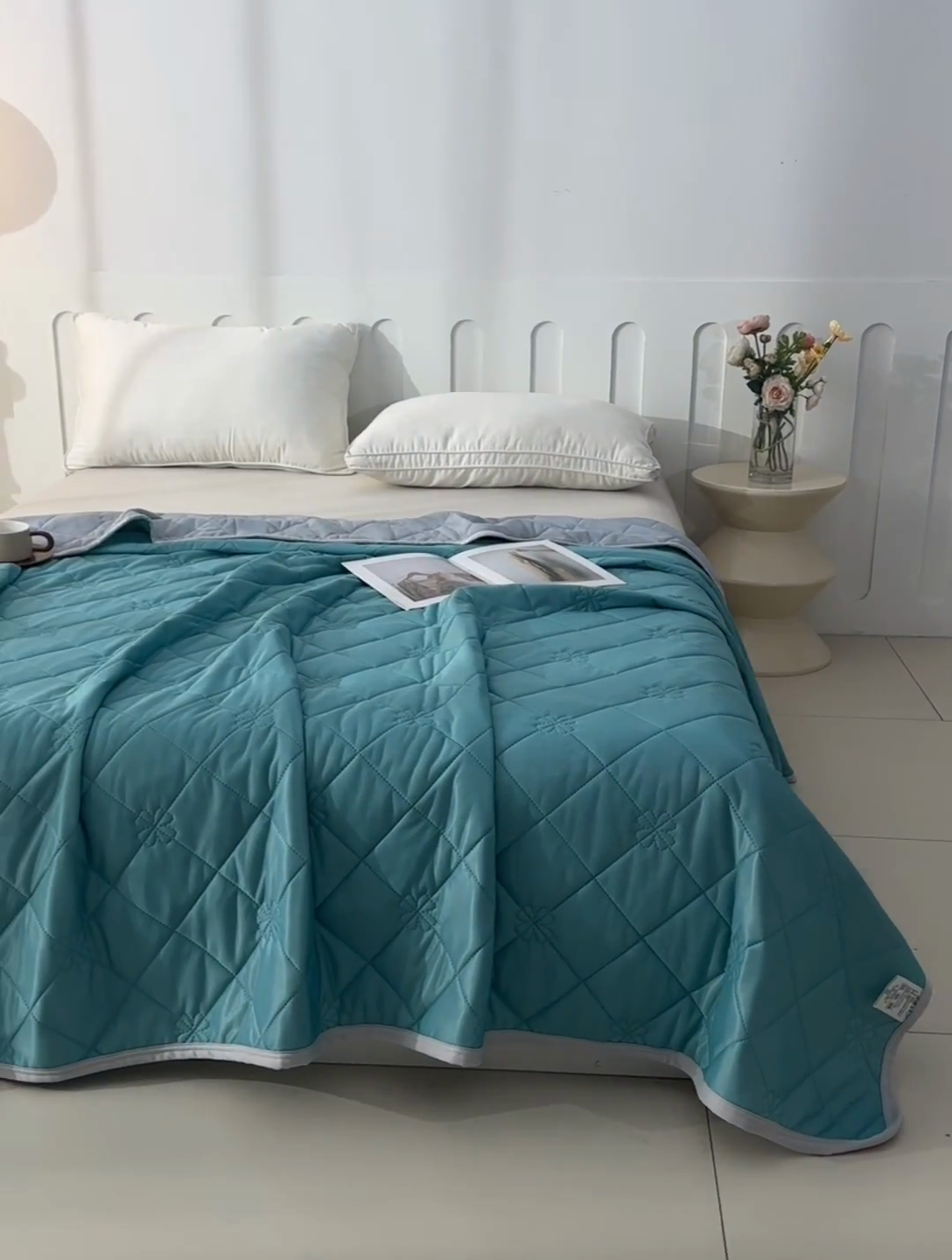 91家纺网 家纺一手货源 找家纺 （总）眠多宝 2025新款冰激凌凉感丝纯色夏被被子被芯（跨境电商）