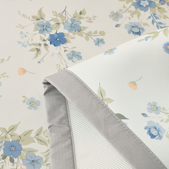 91家纺网 家纺一手货源 找家纺 简一 2025新款A类碳光印花数码冰丝凉席系列-床单款 浪漫花影