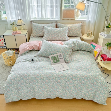 91家纺网 家纺一手货源 找家纺 （总）红粉佳人家纺 2025新款12868纯棉系列全棉四件套