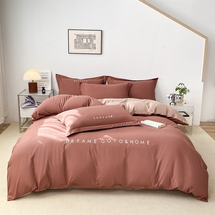 91家纺网 家纺一手货源 找家纺 （总）芷凡家纺 2025新款水洗磨毛刺绣四件套-梦想