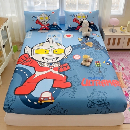 名兮2025新款全棉纯棉大版经典奥特曼床笠【含防伪标】 奥特工程队