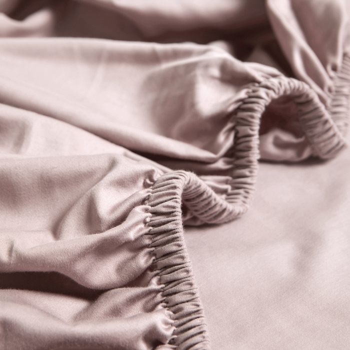 91家纺网 家纺一手货源 找家纺 秀色家纺 2024新品 A类100支双股长绒棉单品床笠 梦易-粉末白