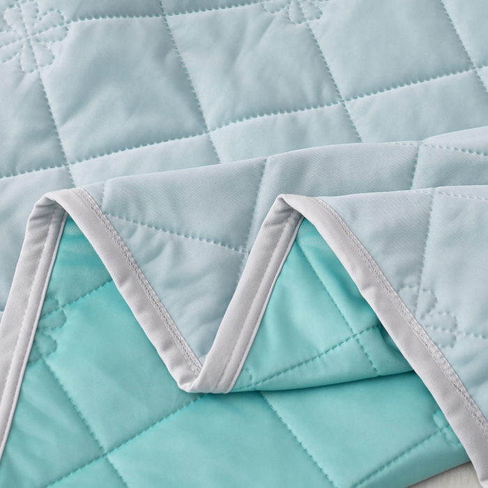 91家纺网 家纺一手货源 找家纺 眠多宝 2025新款冰激凌凉感丝纯色夏被被子被芯（跨境电商） 薄荷绿