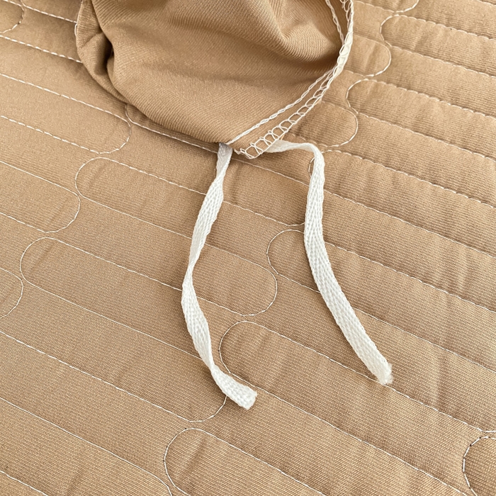 91家纺网 家纺一手货源 找家纺 2025新款针织双层纱夏被床盖四件套单夏被单床盖单品 心韵