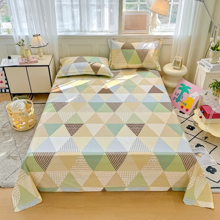 91家纺网 家纺一手货源 找家纺 （总）红粉佳人家纺 2025新款12868纯棉系列全棉单床单