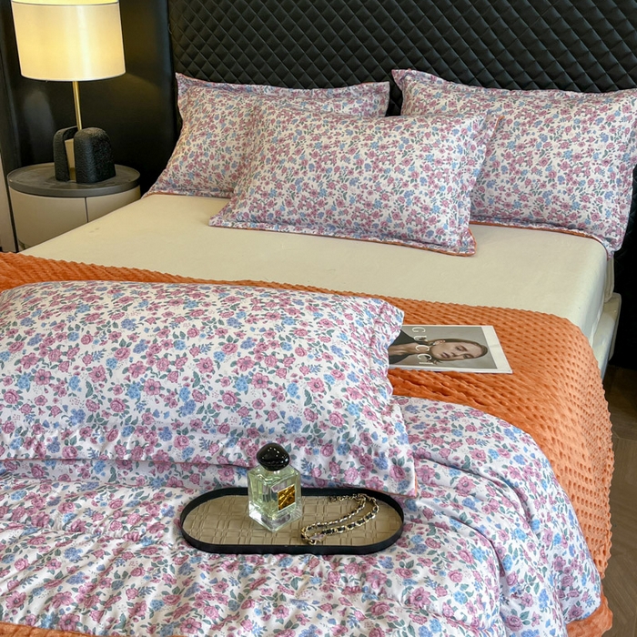 91家纺网 家纺一手货源 找家纺 宝士康家纺 2025新款10A抗菌双层纱豆豆绒夏被 紫苑