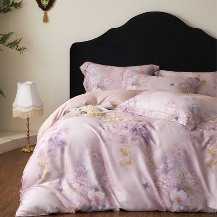 91家纺网 家纺一手货源 找家纺 （总）金奇达家纺 2025新款竹玉清丝四件套-雅韵【标准号全网控价（折后券后）不低于元228元】