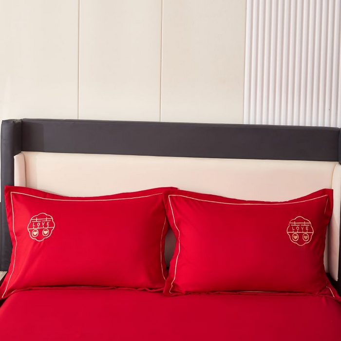 91家纺网 家纺一手货源 找家纺 三盛源 2025新款亲肤舒适不掉色枕套 花样三喜