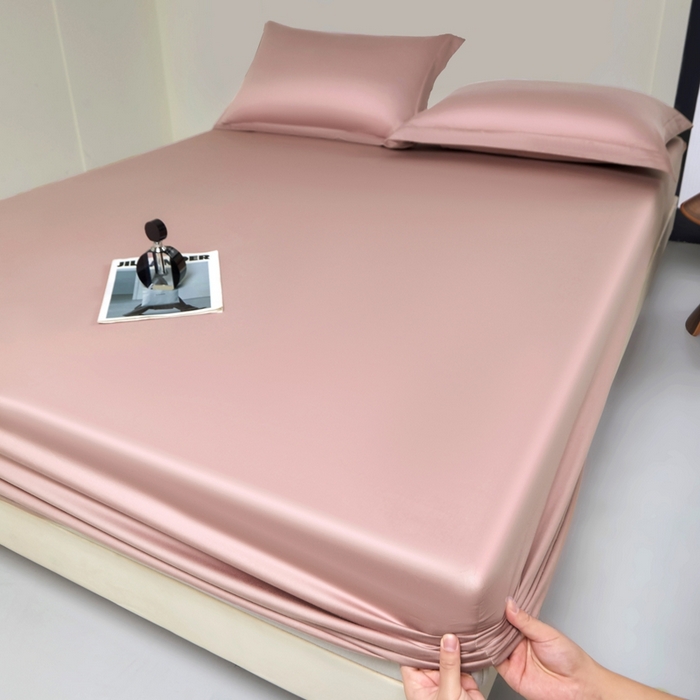 91家纺网 家纺一手货源 找家纺 秀色家纺 2024新品 A类100支双股长绒棉单品床笠 梦易-琳蕴储