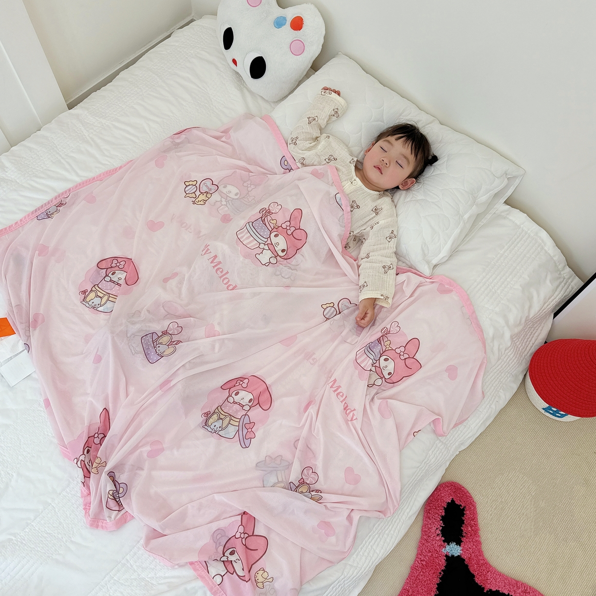 91家纺网 家纺一手货源 找家纺 兜米家居 2025新款三丽鸥夏季新品凉感毯盖毯 美乐蒂