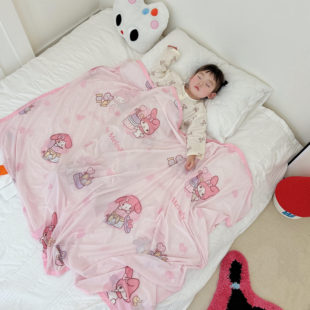 91家纺网 家纺一手货源 找家纺 兜米家居 2025新款三丽鸥夏季新品凉感毯盖毯 美乐蒂