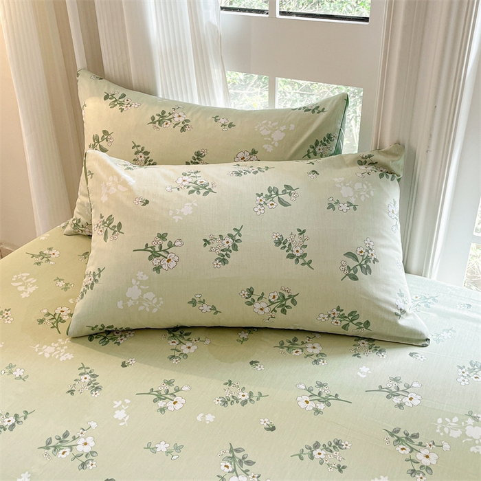 91家纺网 家纺一手货源 找家纺 宝士康家纺 2025新款10A抗菌全棉印花床笠 茶艺