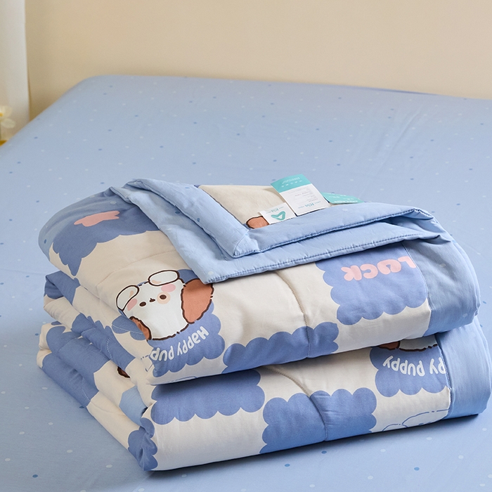 91家纺网 家纺一手货源 找家纺 （总）宝士康家纺 2025新款10A抗菌全棉夏被四件套（床笠款）