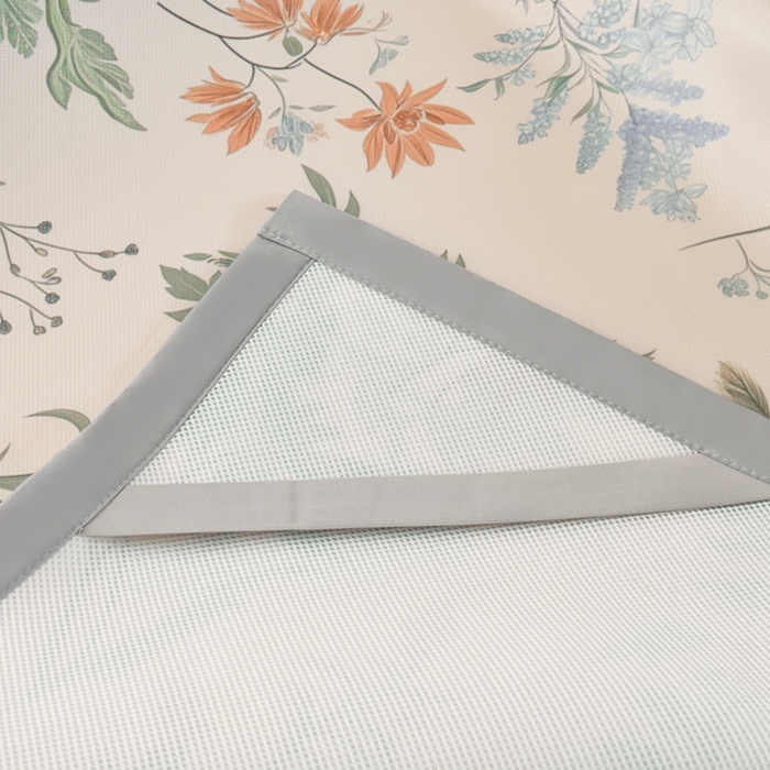 91家纺网 家纺一手货源 找家纺 简一 2025新款A类碳光印花数码冰丝凉席系列-床单款 花间细雨