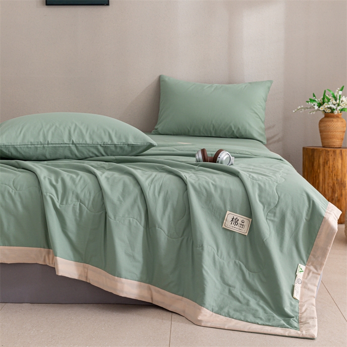 91家纺网 家纺一手货源 找家纺 （总） 天瑜 2024全棉夏被棉花芯纯色水洗棉夏凉被可水洗空调被